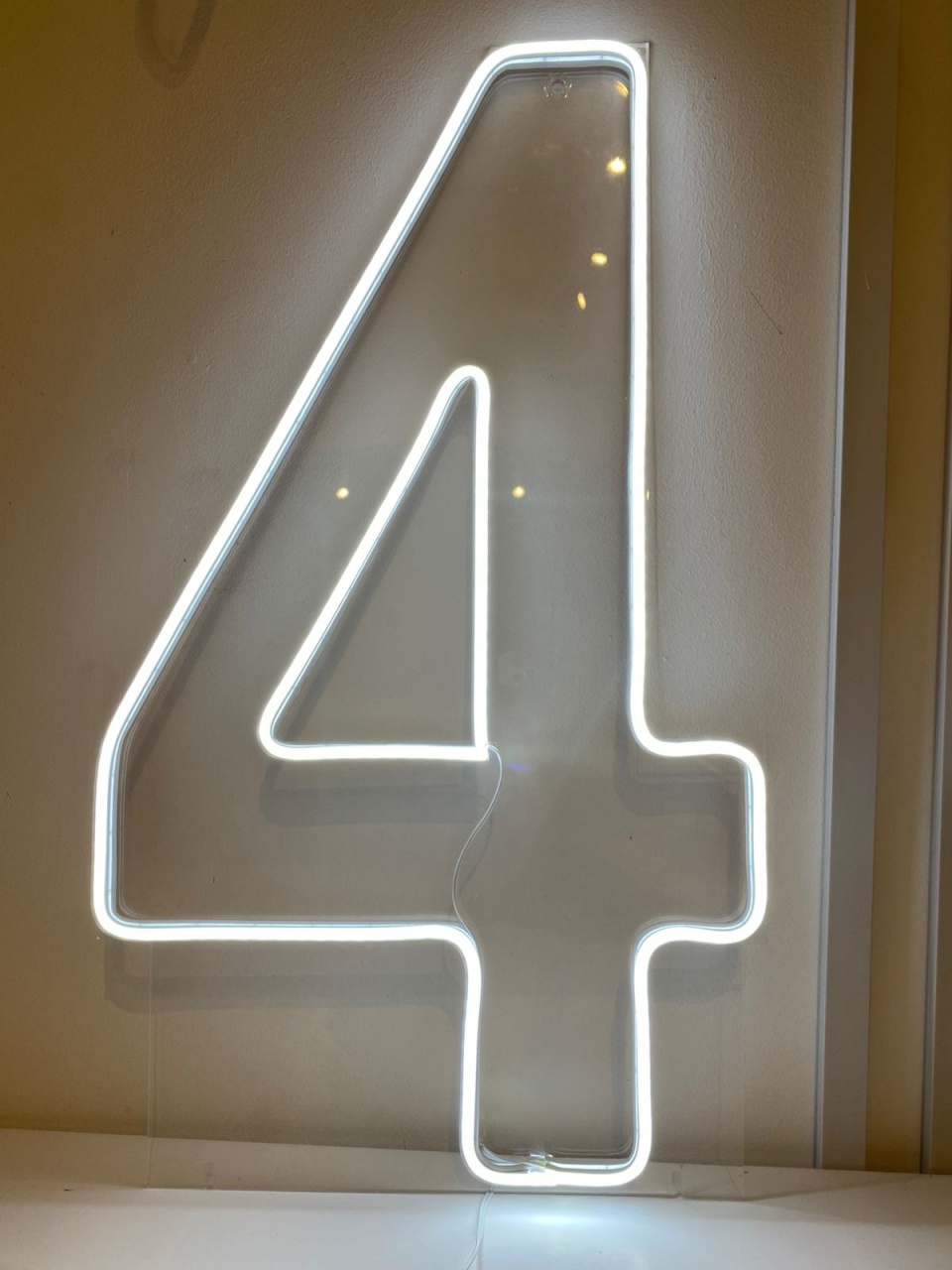 Numero Led 4 Frio 50 Cm - Balões decor