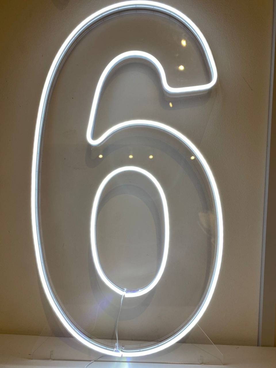 Numero Led 6 Frio - Balões decor