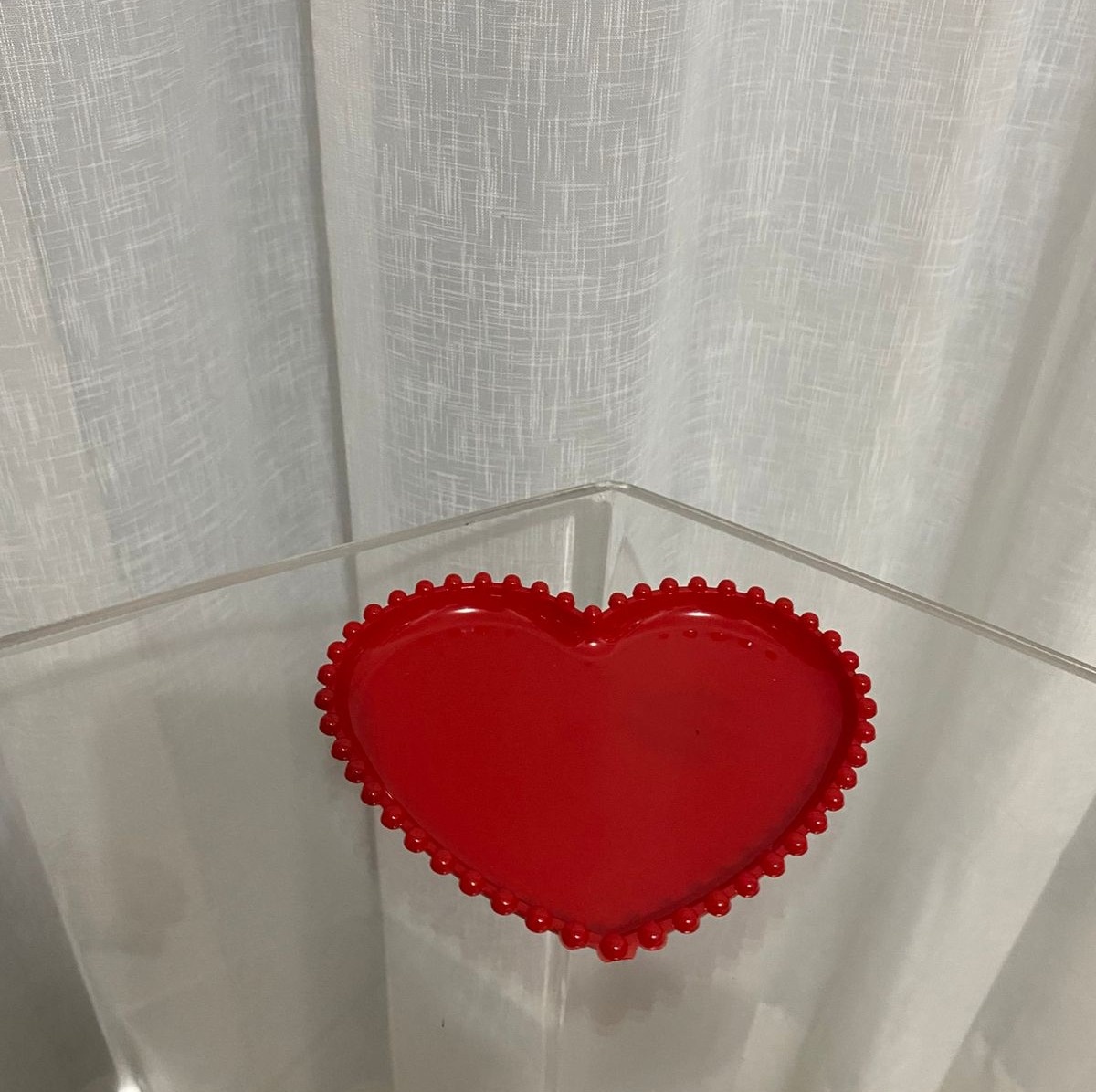 Bandeja Coração Vermelho - Balões decor