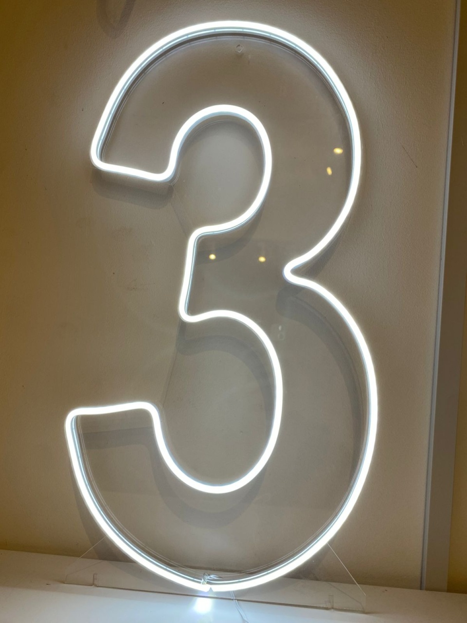 Numero Led 3 Frio - Balões decor
