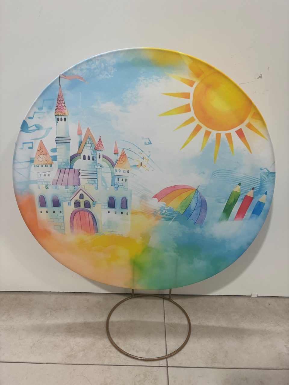 Painel Desenho Colorido - Balões decor