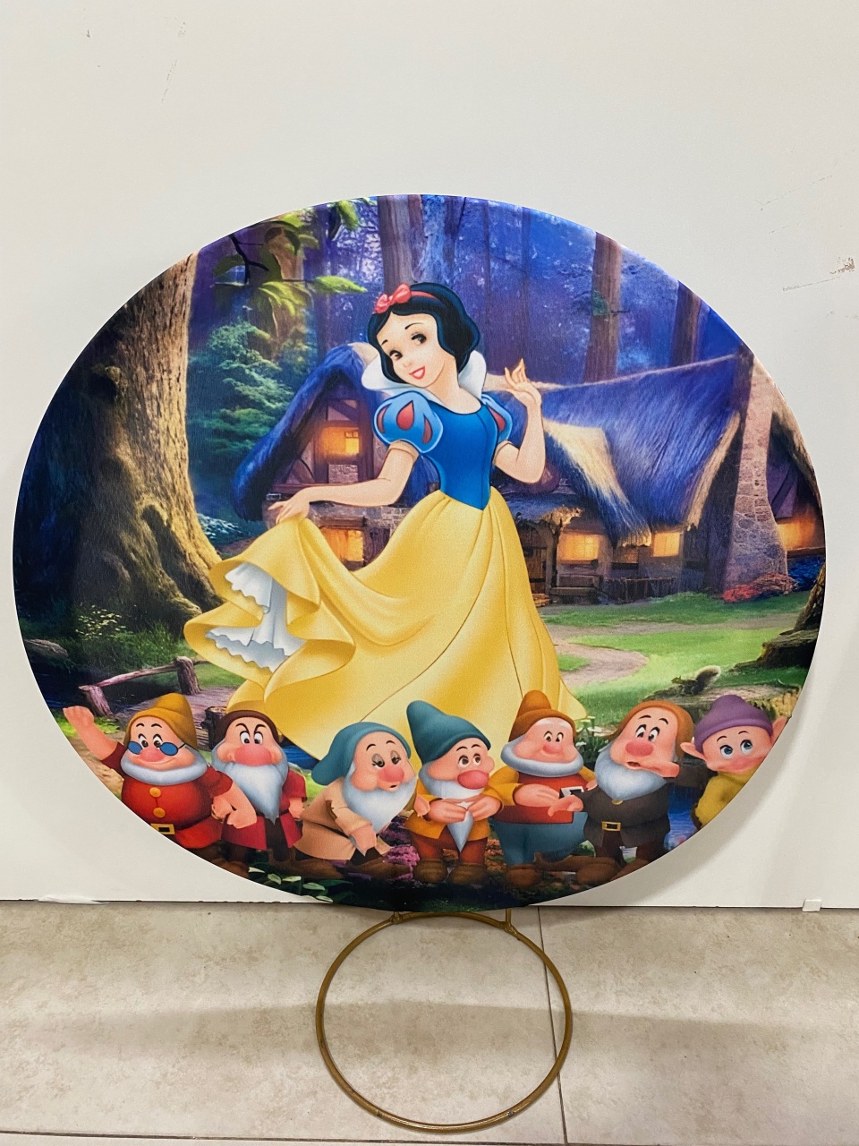 Painel Branca de Neve E Os 7 Anões 2 - Balões decor