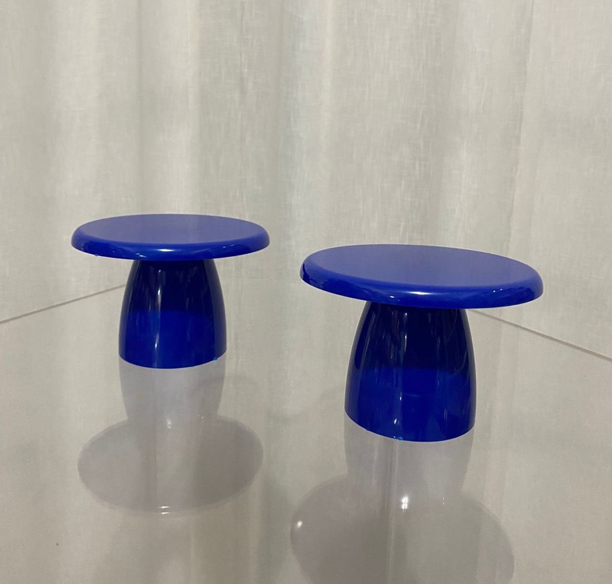 Bandeja Redonda Pequena Azul Escuro  - Balões decor