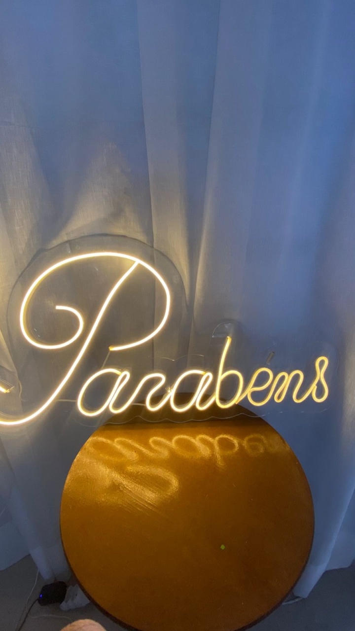 Led Parabens Maior - Balões decor