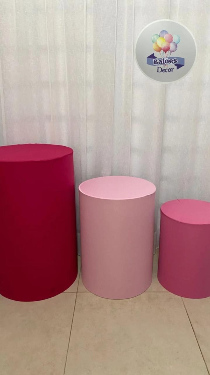 Trio de Capas Rosa - Balões decor