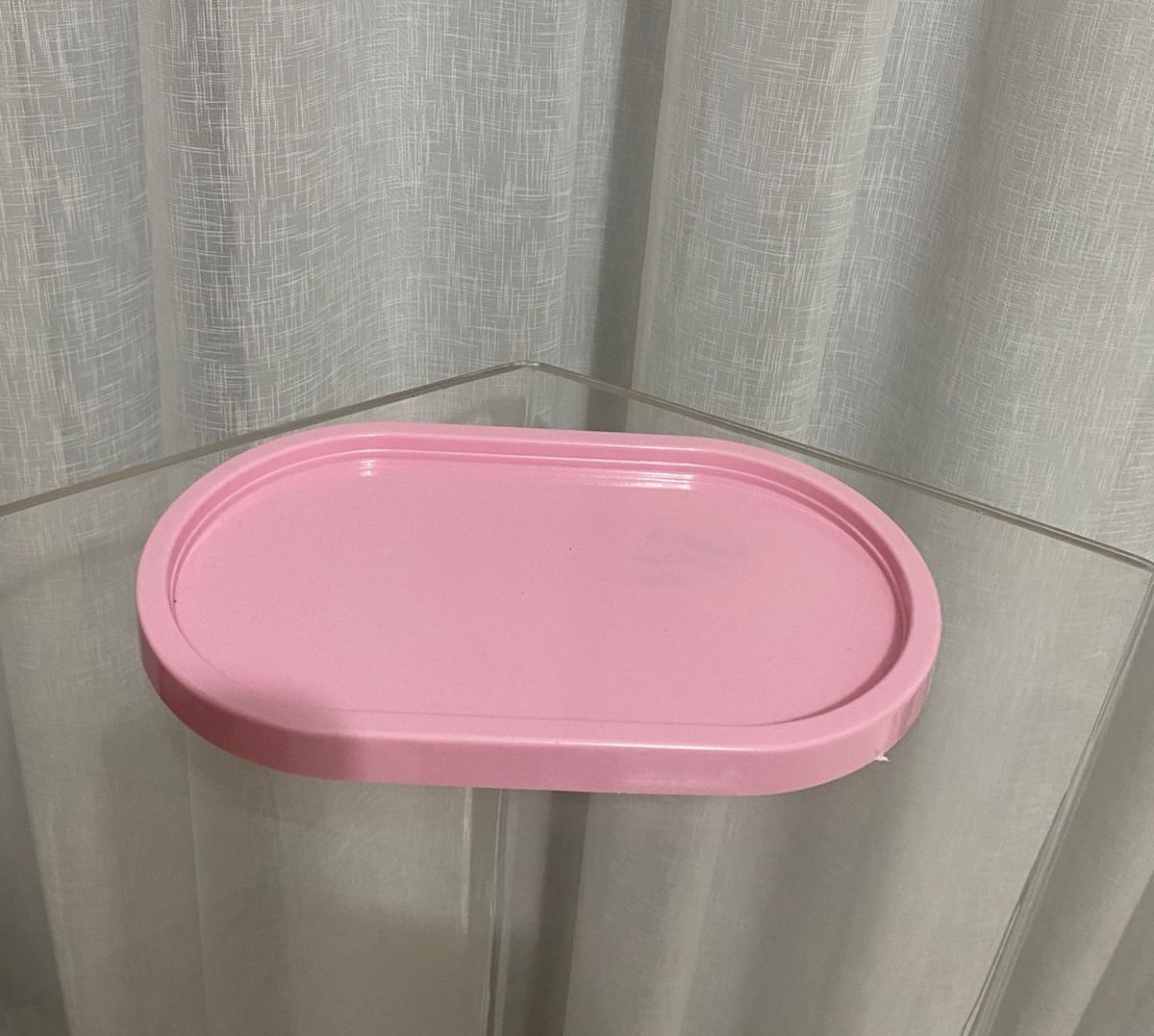 Bandeja Oval Rosa Claro - Balões decor