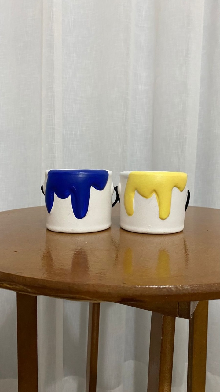 Item Pote de Tinta de Mesa Pequeno - Balões decor