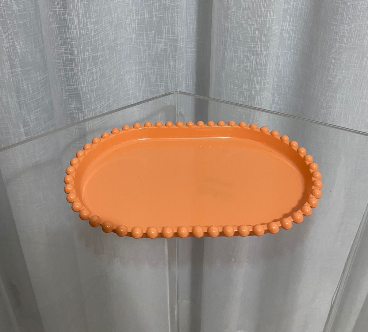 Bandeja Oval Pequena Laranja - Balões decor