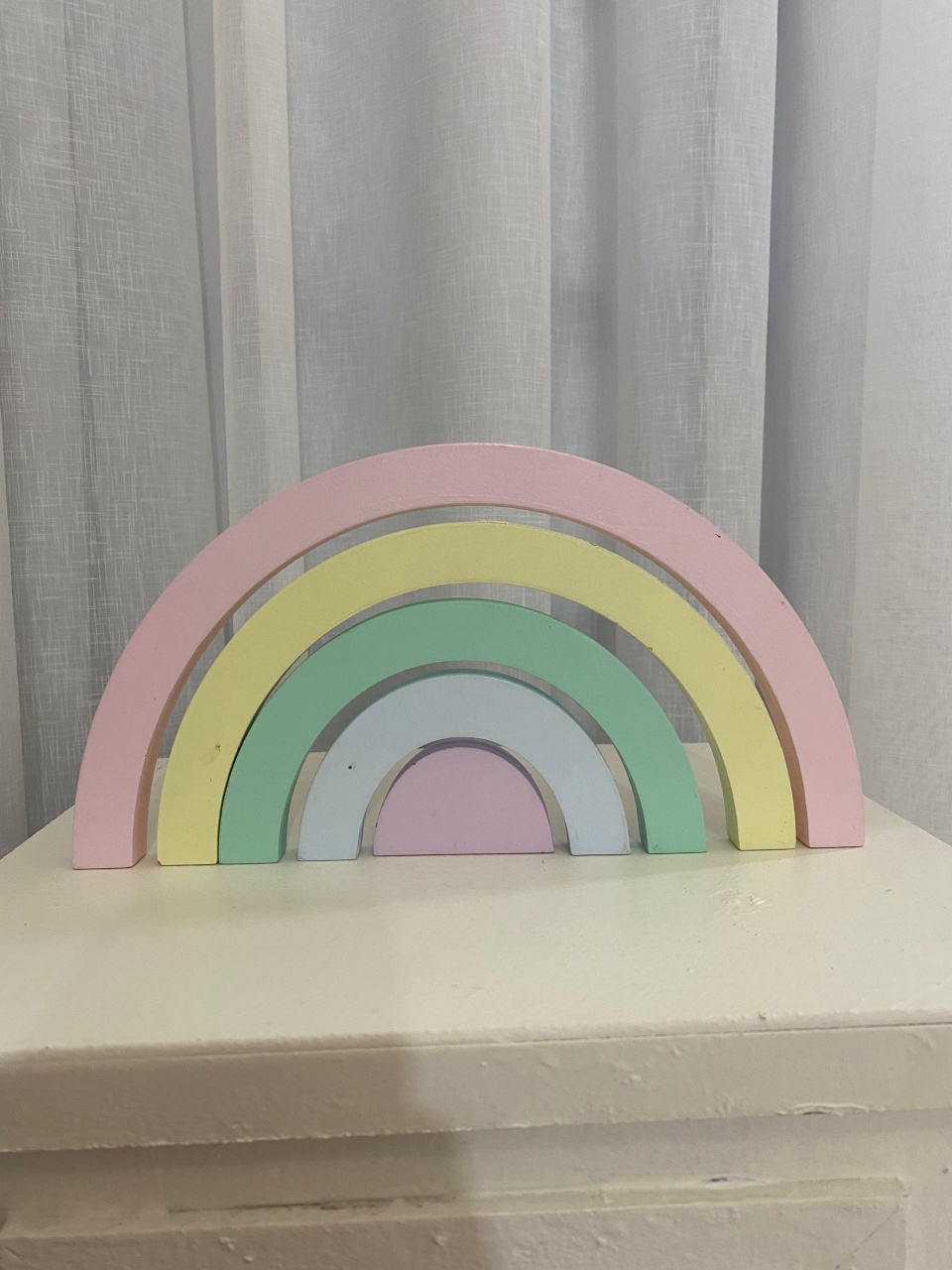 Arco Íris de Madeira - Balões decor