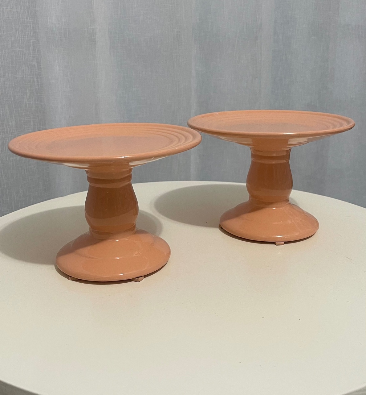 Boleira Pequena Coral de Cêramica  - Balões decor