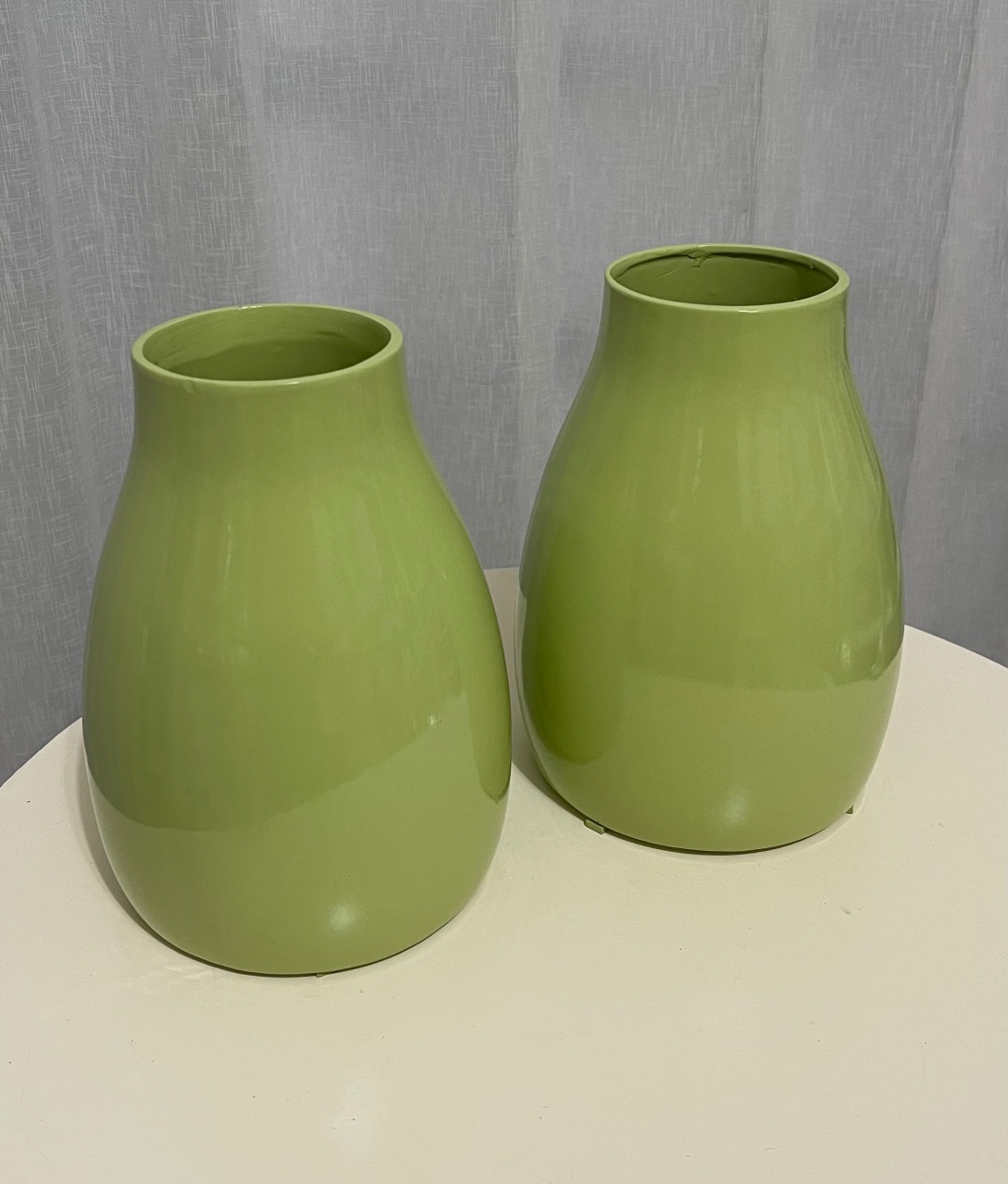 Jarro Cogumelo Grande Verde Limão de Cêramica  - Balões decor