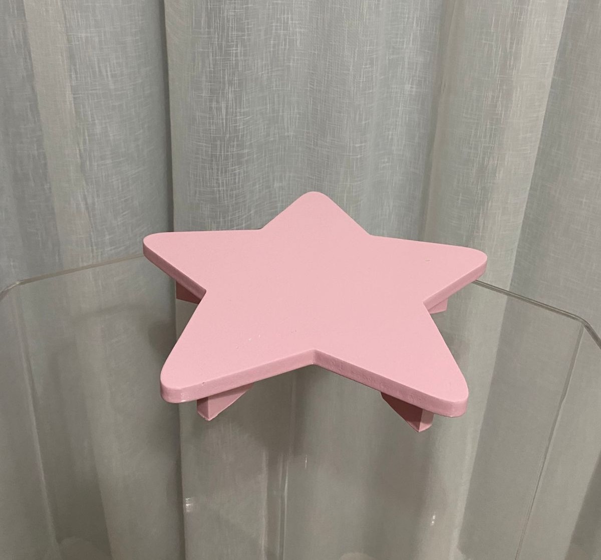 Bandeja Estrela Rosa - Balões decor