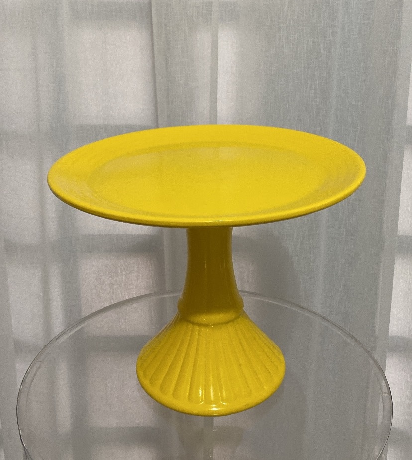 Boleira Amarela de Cerâmica  - Balões decor