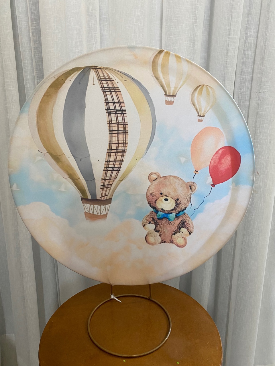 Painel Urso Tons Pastéis - Balões decor