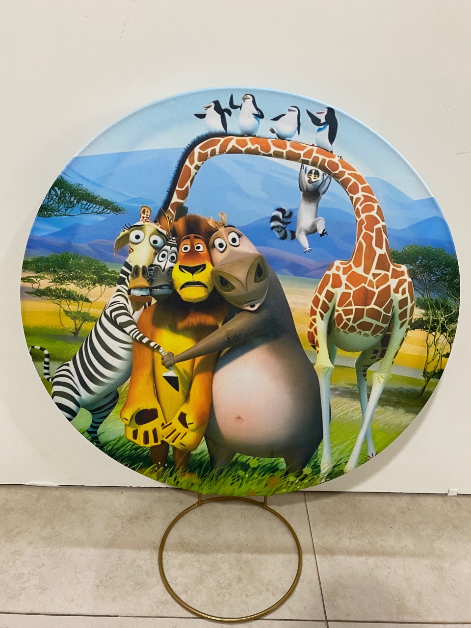 Painel Madagascar 2 - Balões decor
