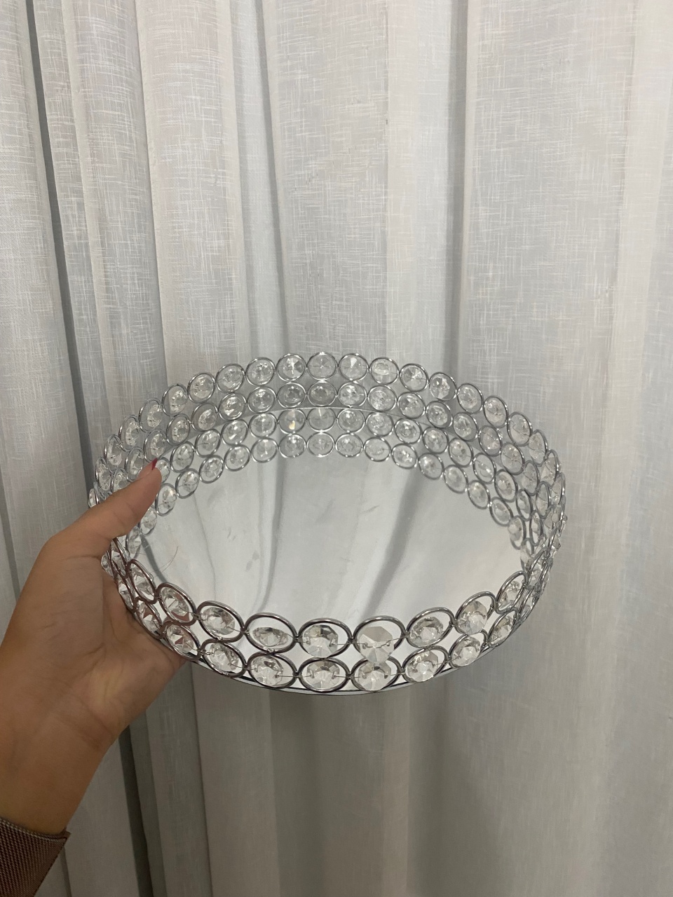 Bandeja de Pedraria Prata - Balões decor
