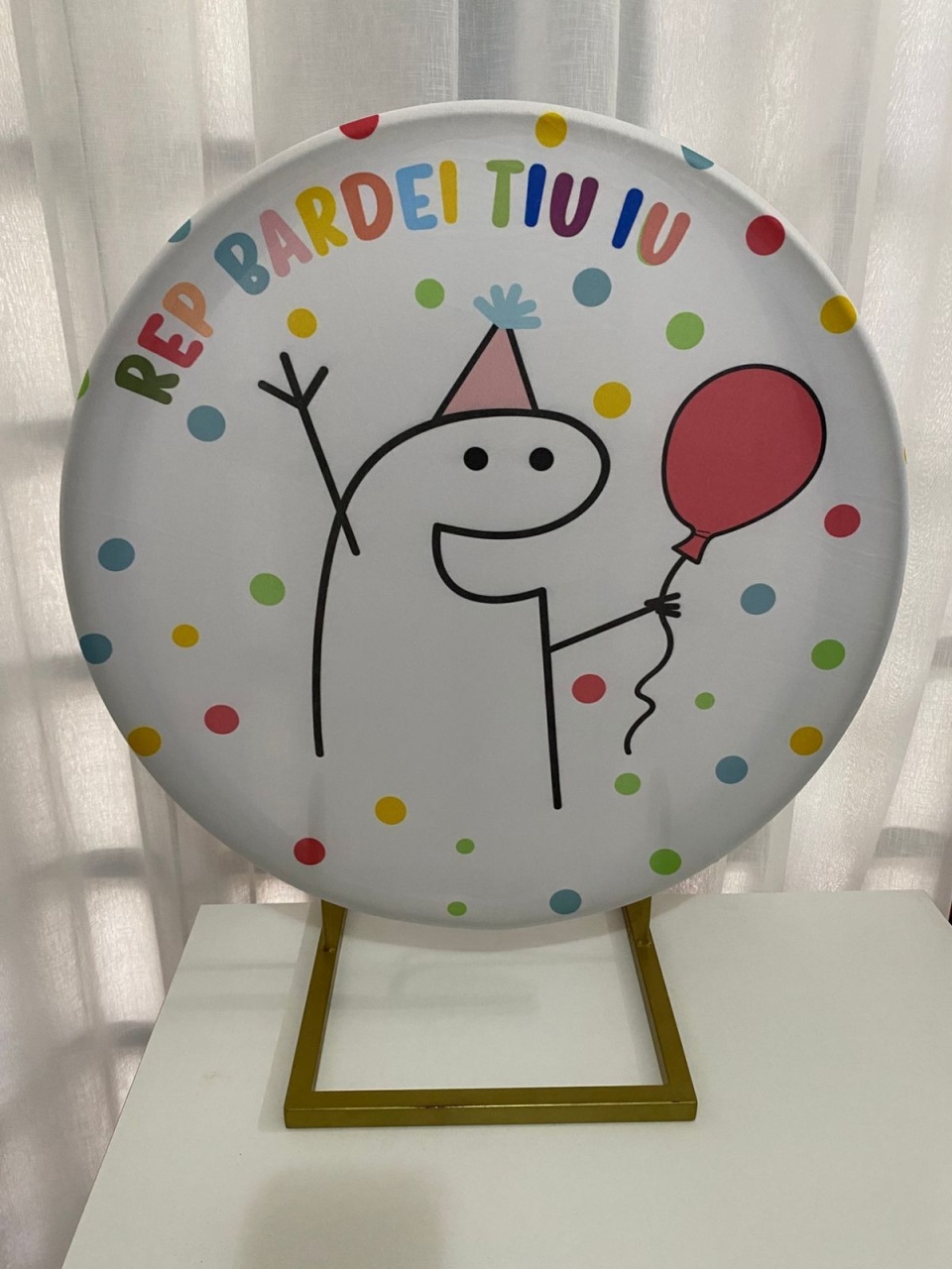 Painel Rep Bardei Tiu Iu - Balões decor