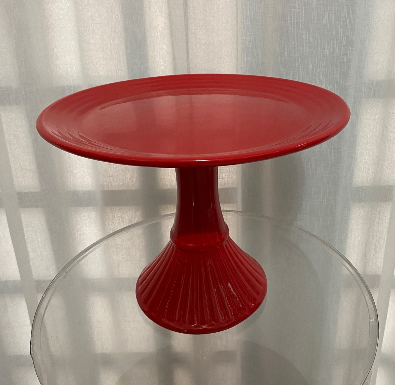 Boleira Vermelha de Cerâmica  - Balões decor
