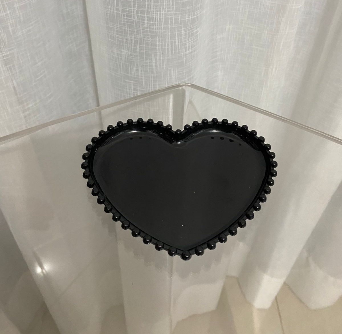 Bandeja Coração Preto - Balões decor