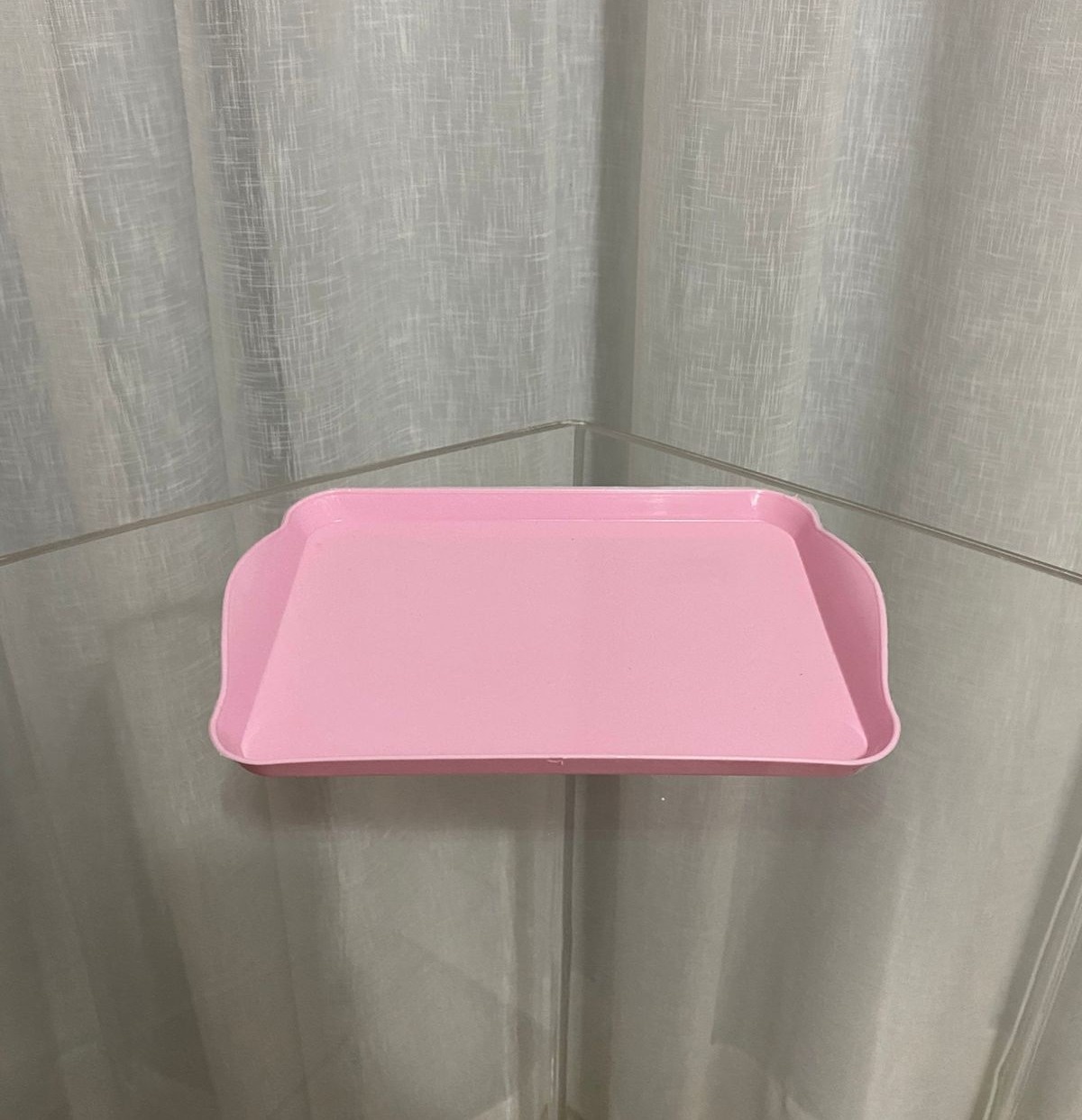 Bandeja Retangular Rosa Claro - Balões decor
