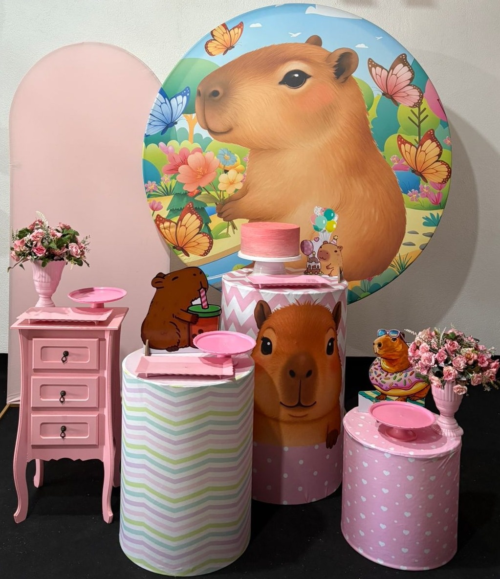 Capivara Rosa - Ouro  - PEGUE E MONTE CLOTILDE ALBA