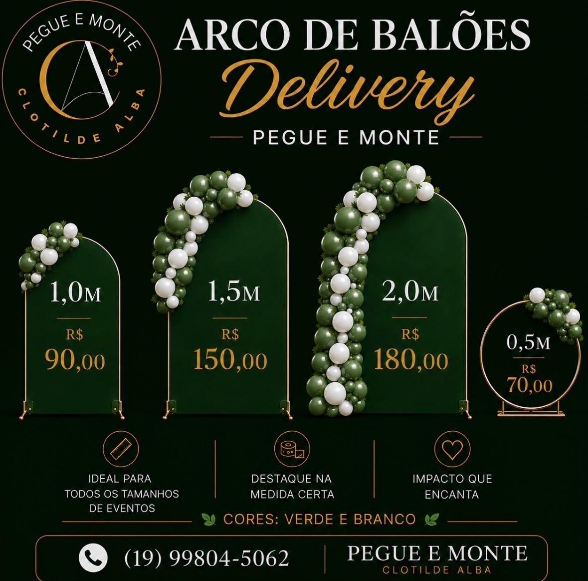 Arco Balões - PEGUE E MONTE CLOTILDE ALBA