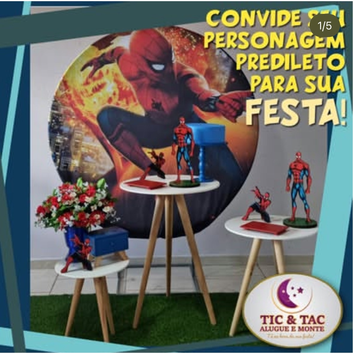 Homem Aranha - PEGUE E MONTE CLOTILDE ALBA