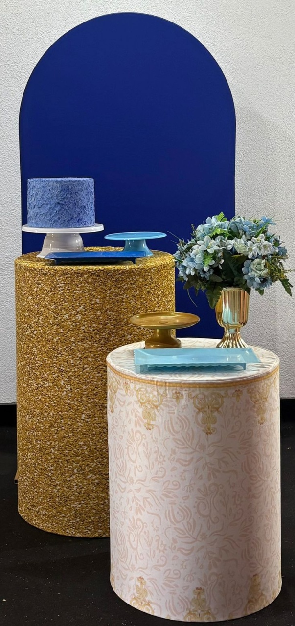 Azul Bic Com Dourado 1 Composiçao - PEGUE E MONTE CLOTILDE ALBA