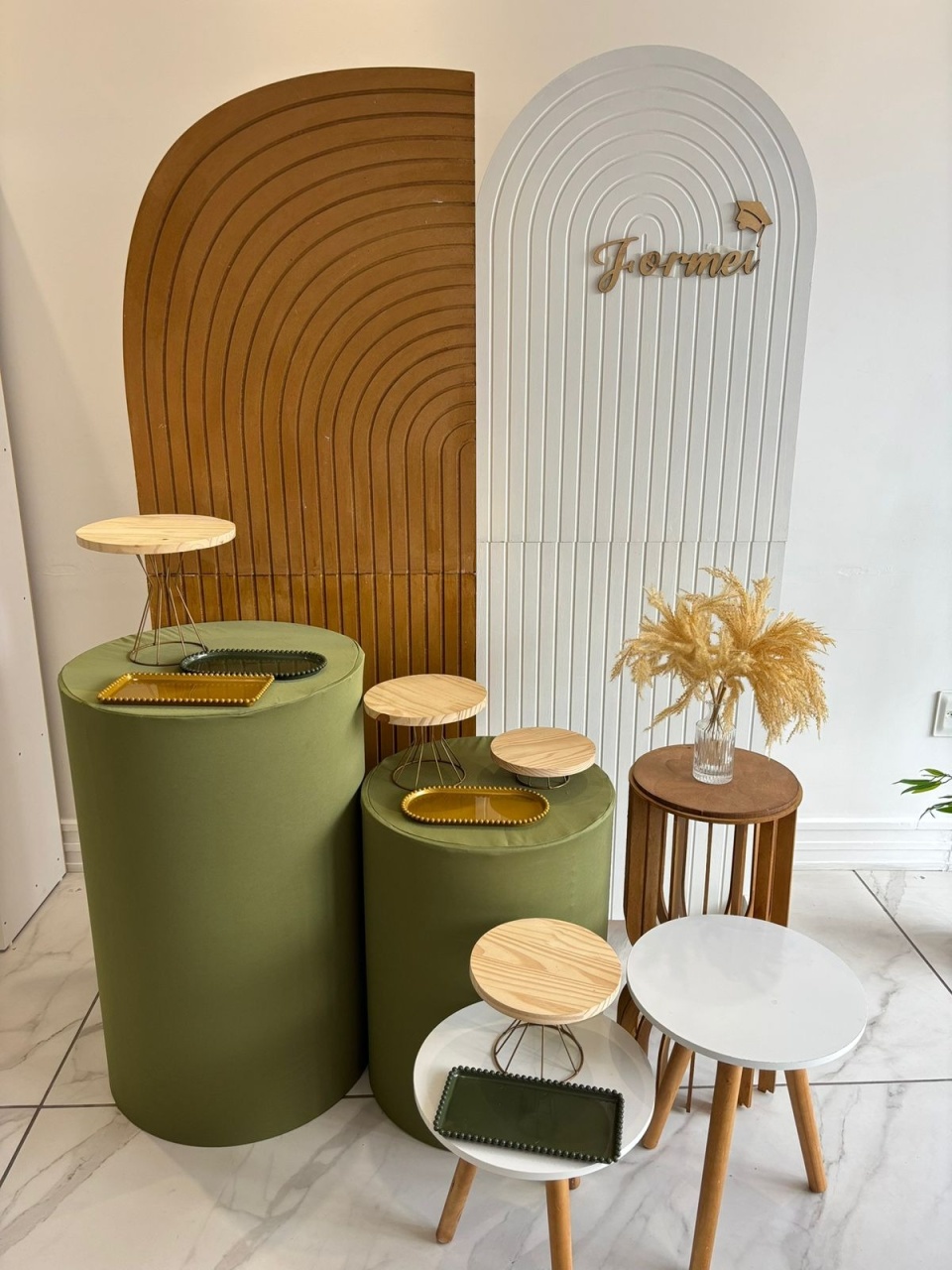 Kit - Branco Verde 1 - Boutique da Festa 