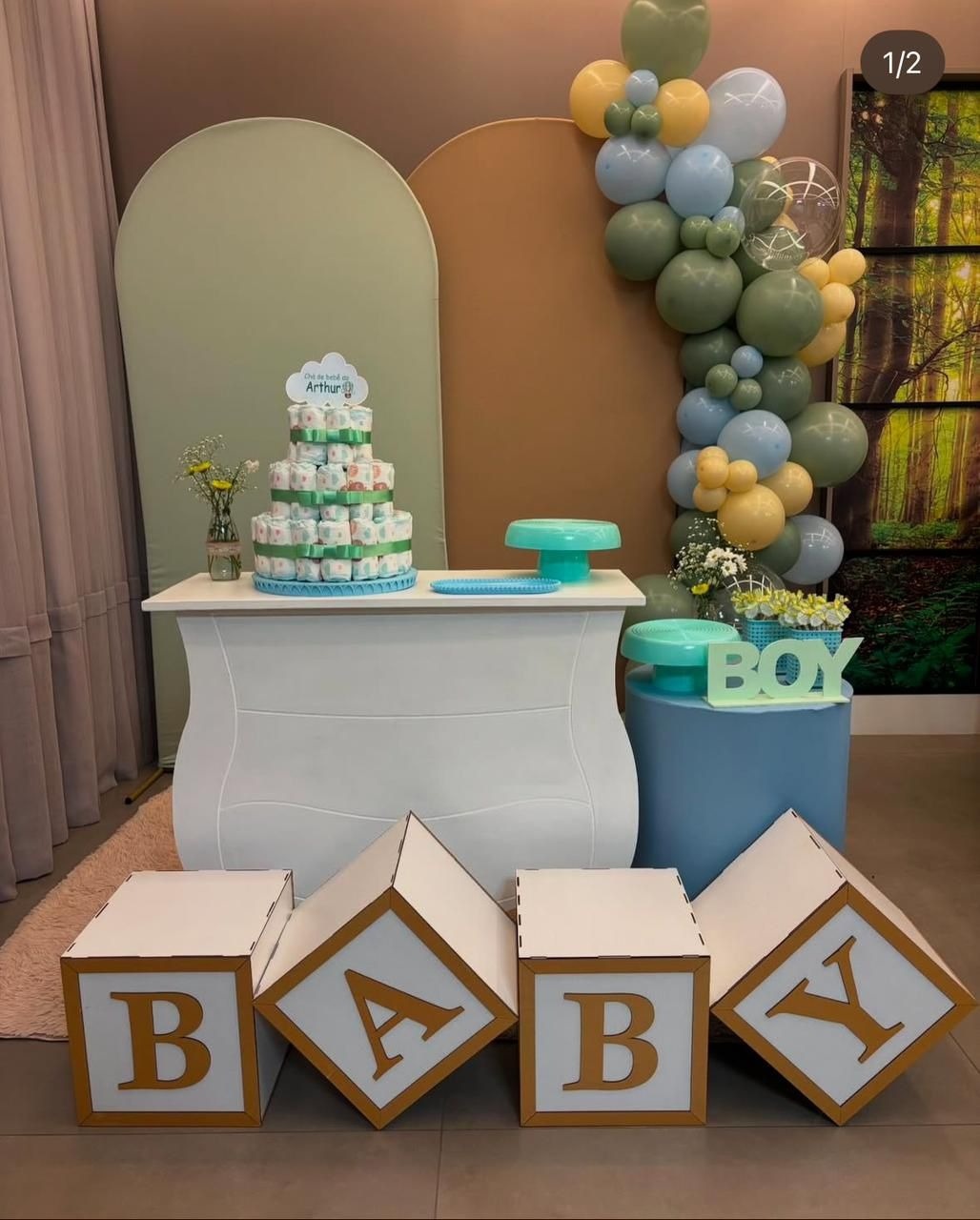 Kit - Baby Verde Nude - Boutique da Festa 