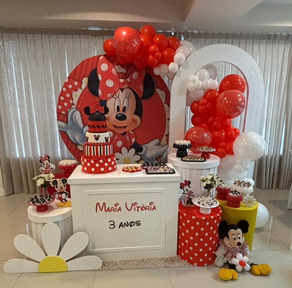 Kit - Minnie Vermelha 1 - Boutique da Festa 