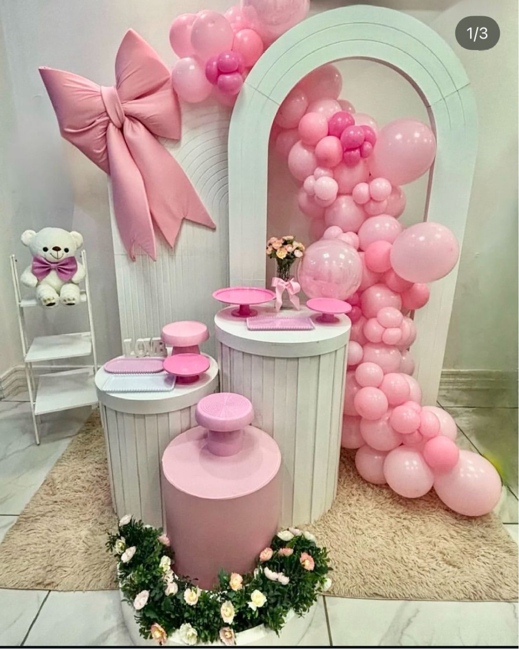 Kit- Laço Rosa - Boutique da Festa 