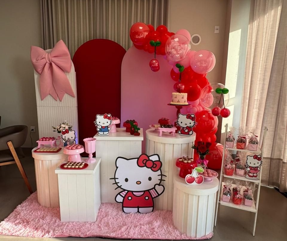 Kit - Hello Kitty E Cereja - Boutique da Festa 
