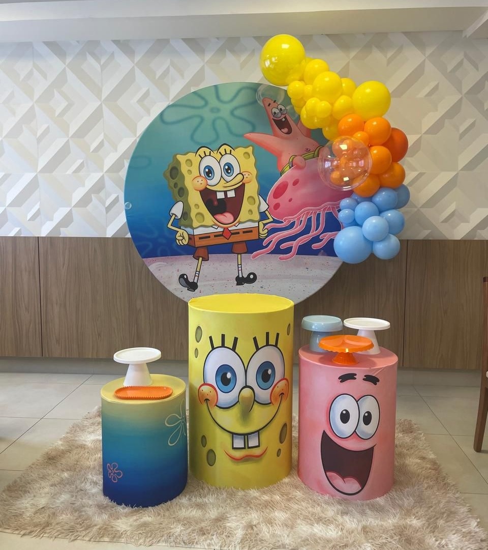 Kit - Bob Esponja  - Boutique da Festa 