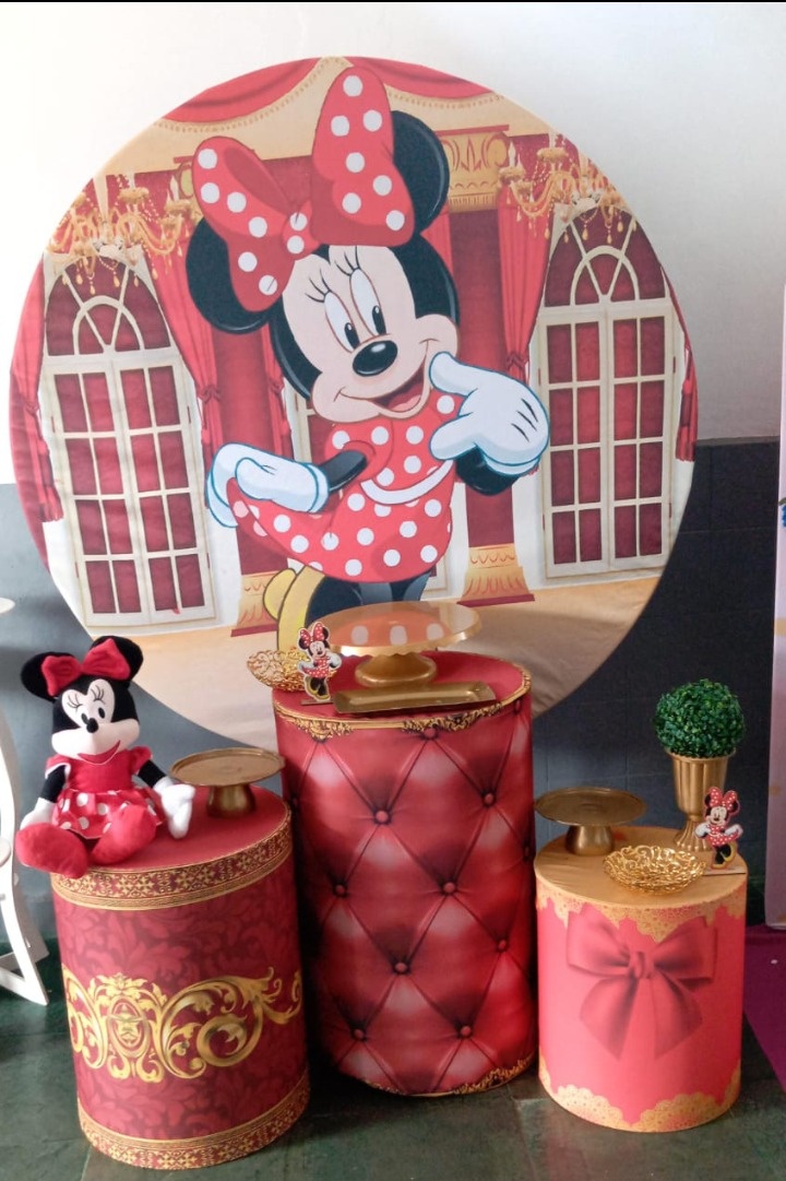 Kit Pegue E Monte Minnie Vermelho - Dadule decor