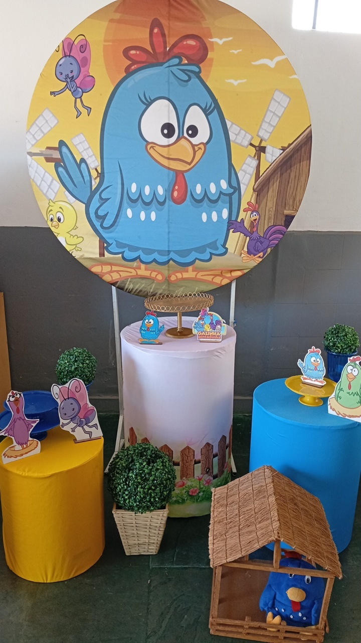 Kit Prata Galinha Pintadinha  - Dadule decor
