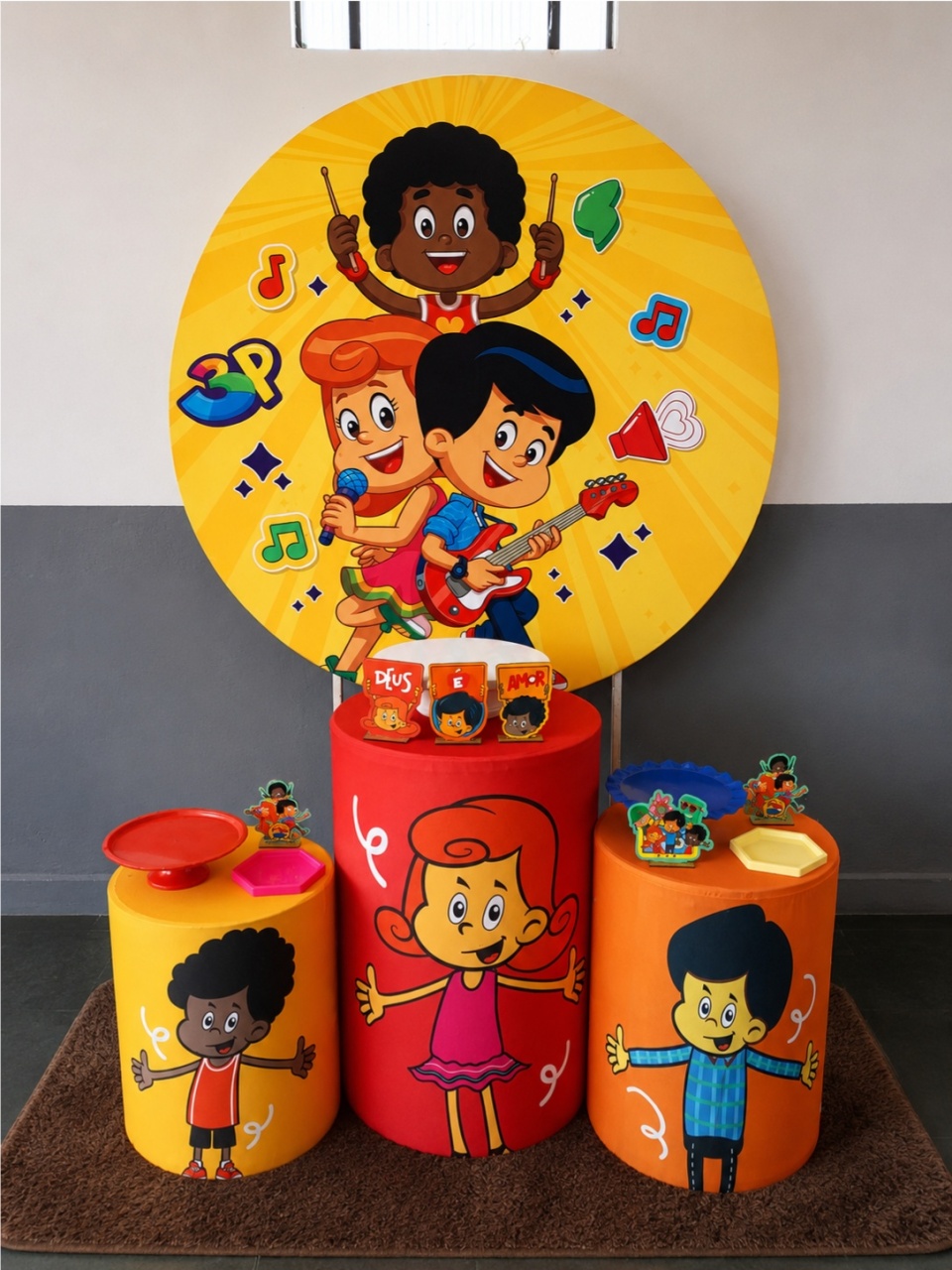 Kit Pegue E Monte Três Palavrinhas - Dadule decor