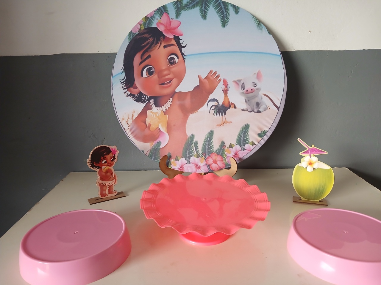 Kit Mini Festa  Moana Baby  - Dadule decor