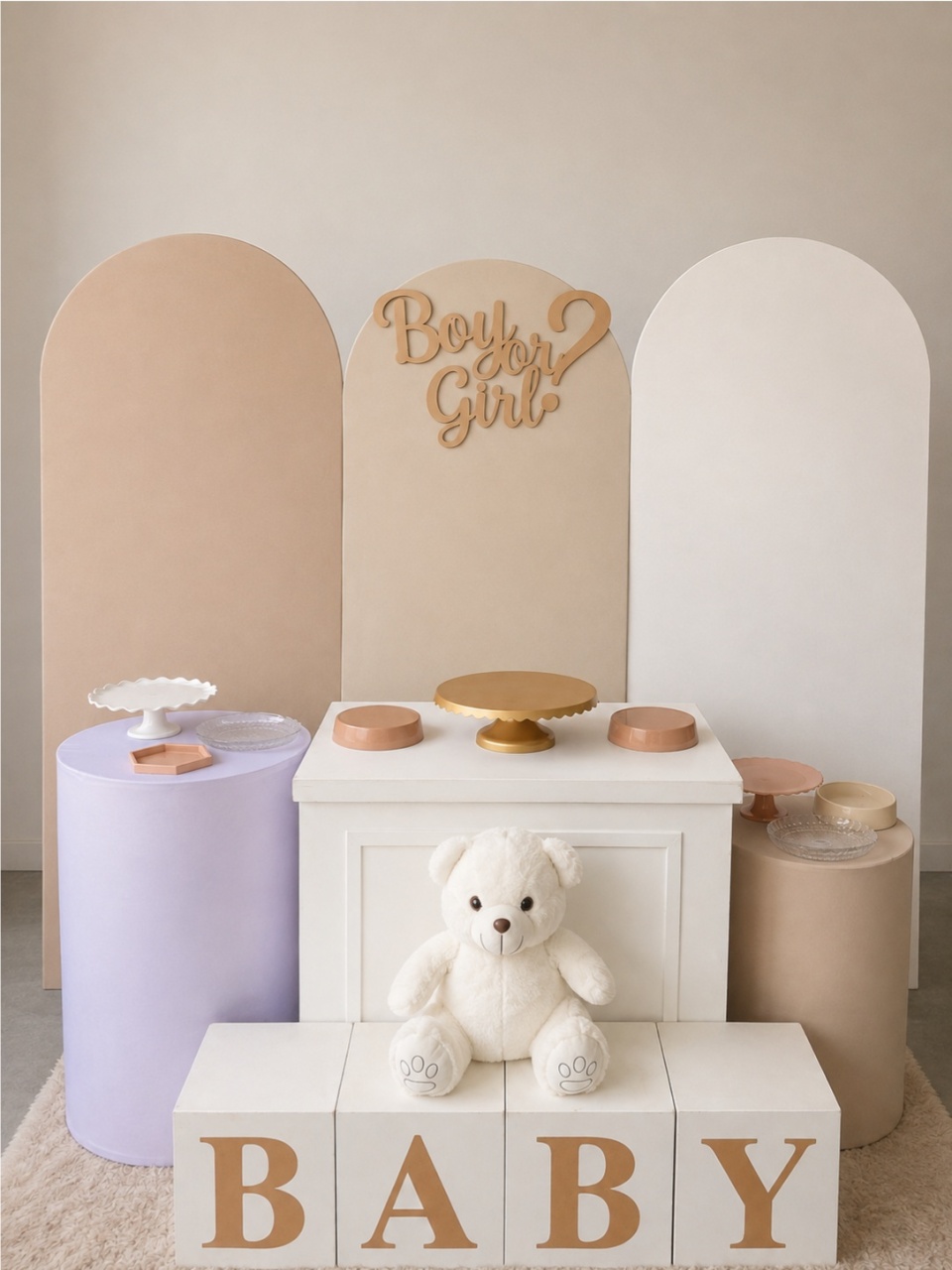 Kit Pegue E Monte Cha Revelação Neutro - Dadule decor
