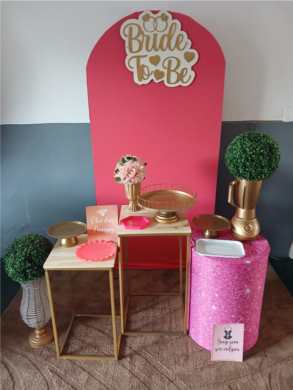 Kit Pegue E Monte Despedida de Solteiro Rosa - Dadule decor