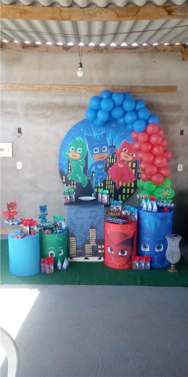 Kit Pegue E Monte Pj Masks - Dadule decor