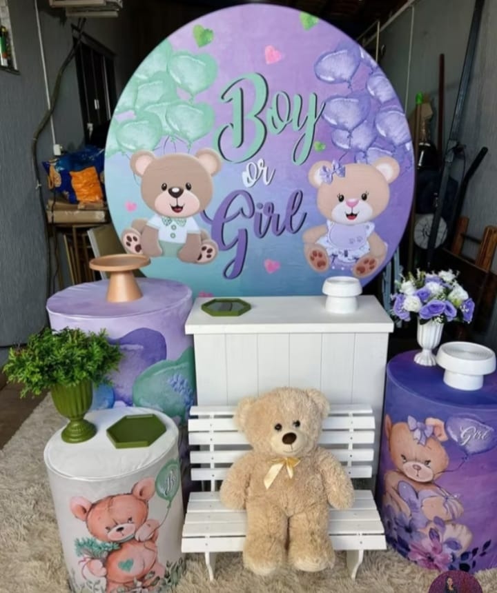 Kit Pegue E Monte Chá Revelação Boy Ou Girl - Dadule decor