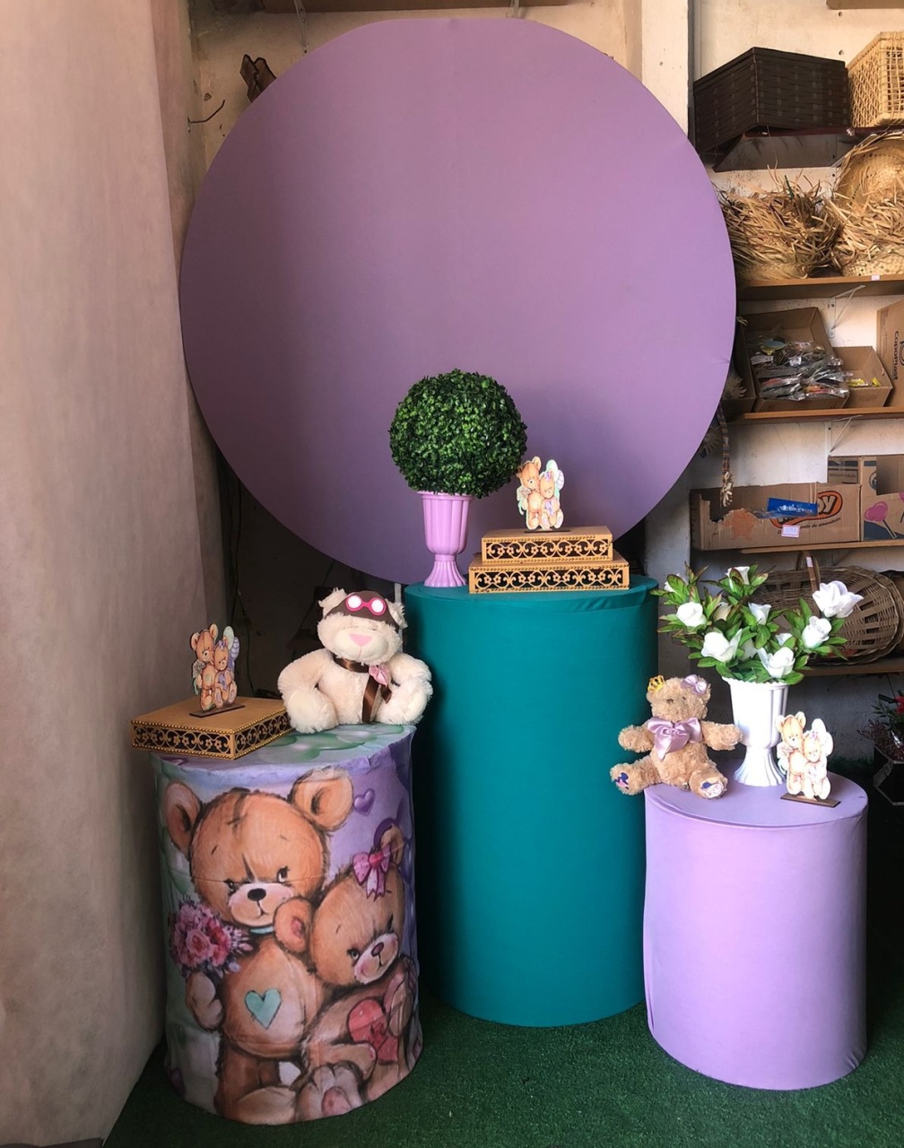 Kit Pegue E Monte Chá Revelação Roxo 1 - Dadule decor