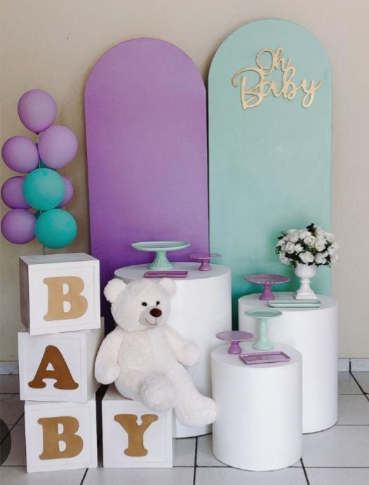 Kit Pegue E Monte Chá Revelação 2 - Dadule decor