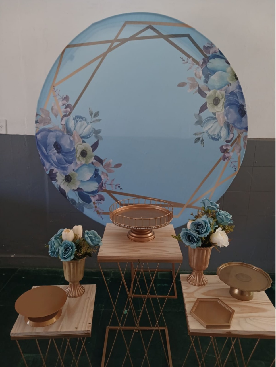 Kit Pegue E Monte Floral Azul - Dadule decor