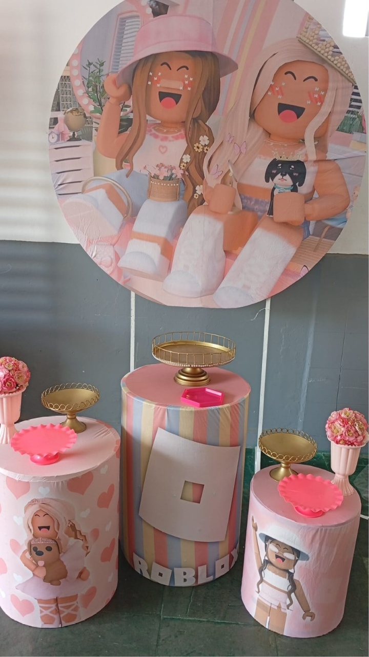 Kit Pegue E Monte Roblox Rosa - Dadule decor