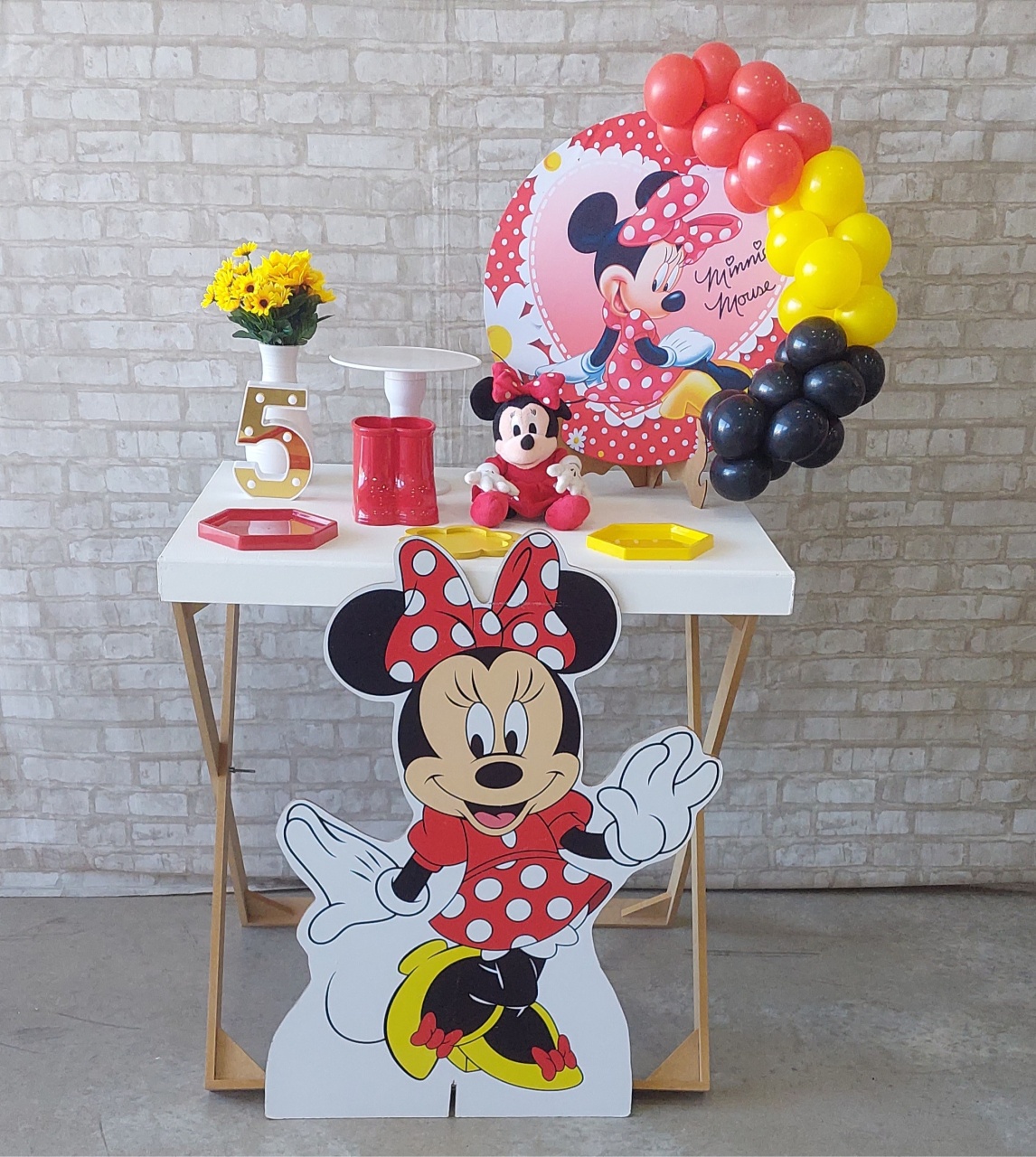 Mini Kit Minnie Vermelha  - maedecorapegueemonte