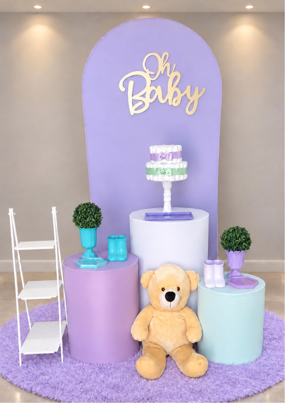 Chá Revelação Lilás E Verde 💚💜 - maedecorapegueemonte