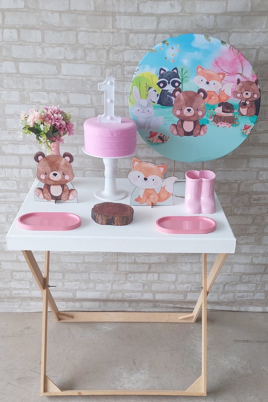 Mini Kit Bosque Menina  - maedecorapegueemonte