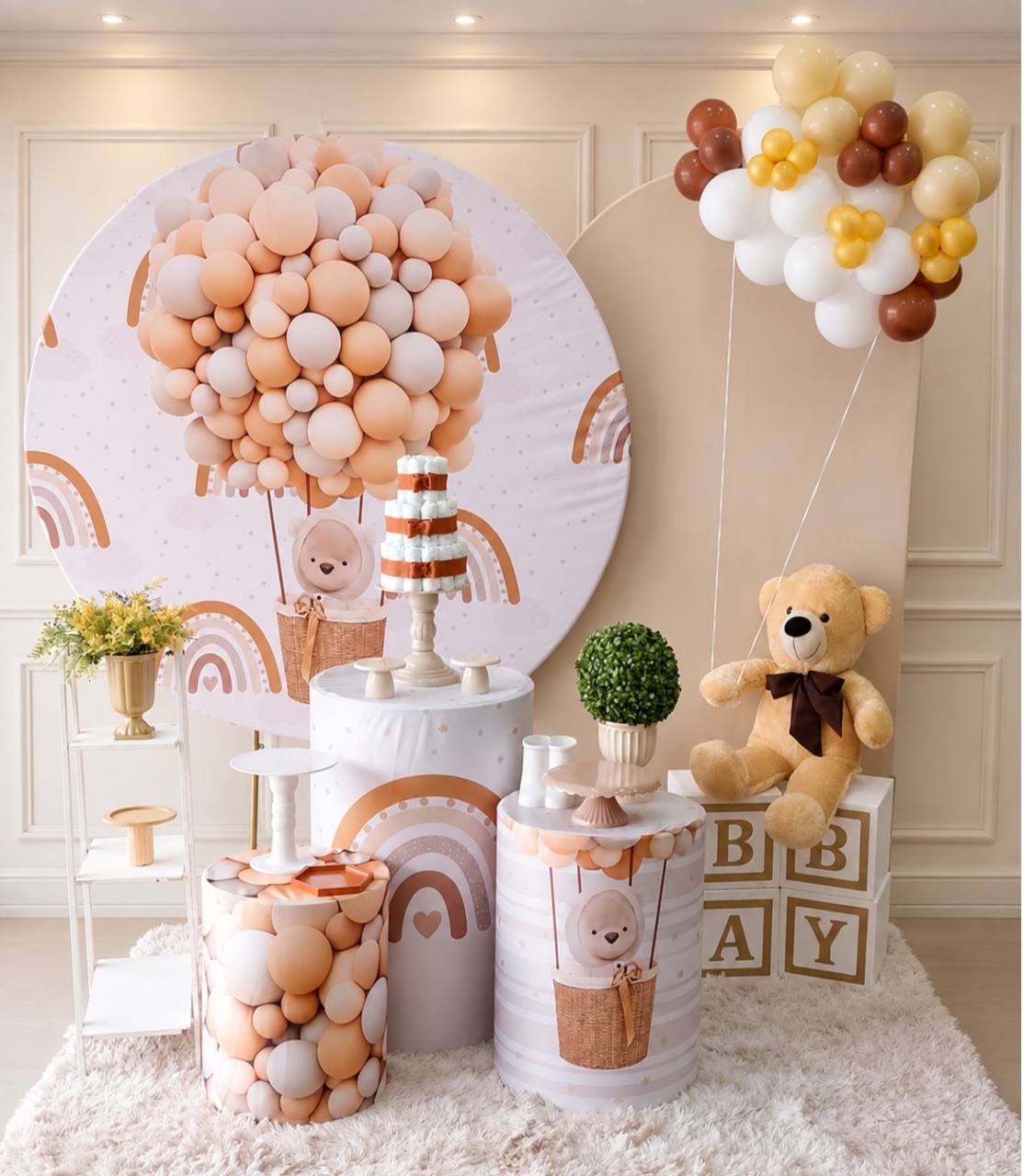 Ursinhos Boho Completo Chá de Bebê - maedecorapegueemonte